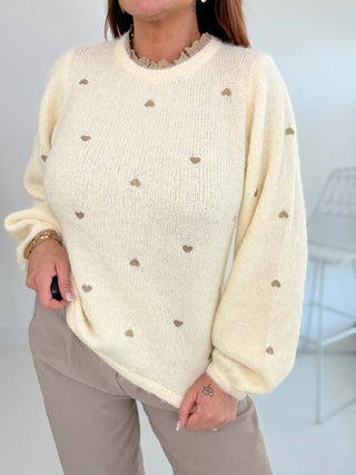 Strickpullover in Gelb aus hochwertigem Strick für Damen in Onesize 36-42