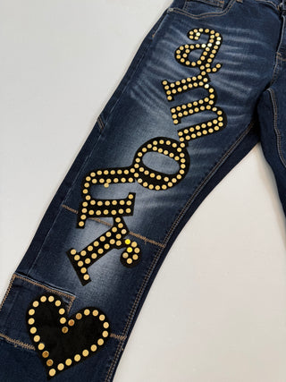 Spodnie jeansowe ze stretchem 2609187-90
