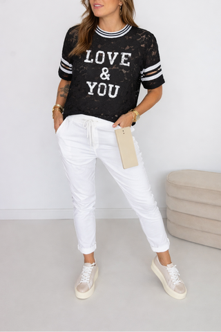 Spitzen T-Shirt 2603190