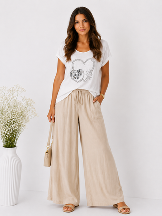 Leinen T-Shirt 2606006