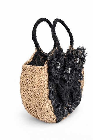 Ibiza Korb | Für Damen | Levelone Schwarz / Beige