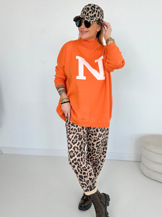 Strickpullover-orange-print-damen-levelone