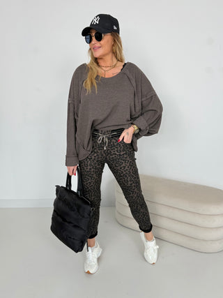 Skórzane spodnie ze stretchem 2511246-50