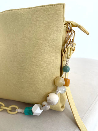 Leder Umhängetasche Gelb