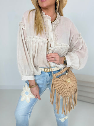 Bluzka z falbaną 2601172