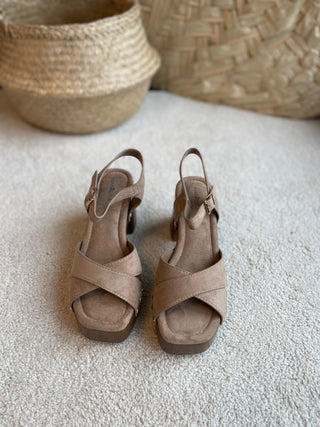 Sandalen in Khaki