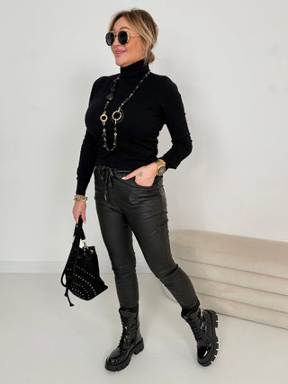 Spodnie ze skóry rozciągliwej 2511084