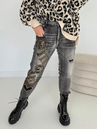 Spodnie jeansowe ze stretchem 2511229-32