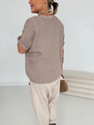 Leinen T- Shirt 2507091