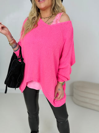 Sweter z dzianiny 2512011