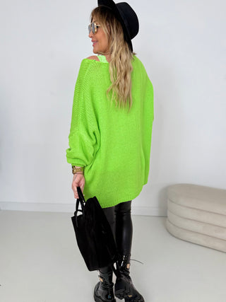 Sweter z dzianiny 2512012