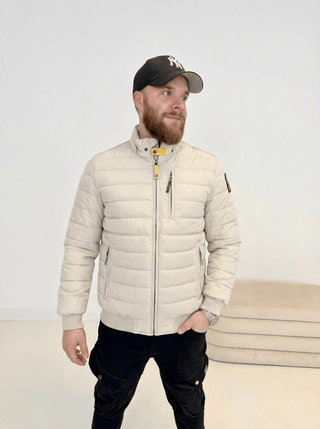 Herren Steppjacke Beige