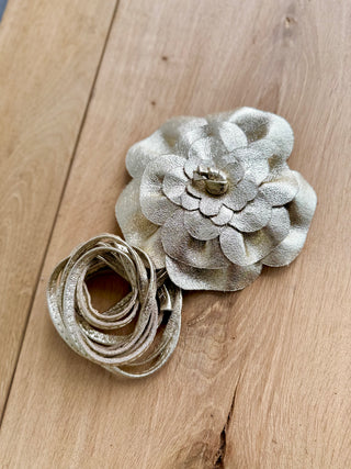 Leder Bindegürtel-gold-glänzend-damen-levelone